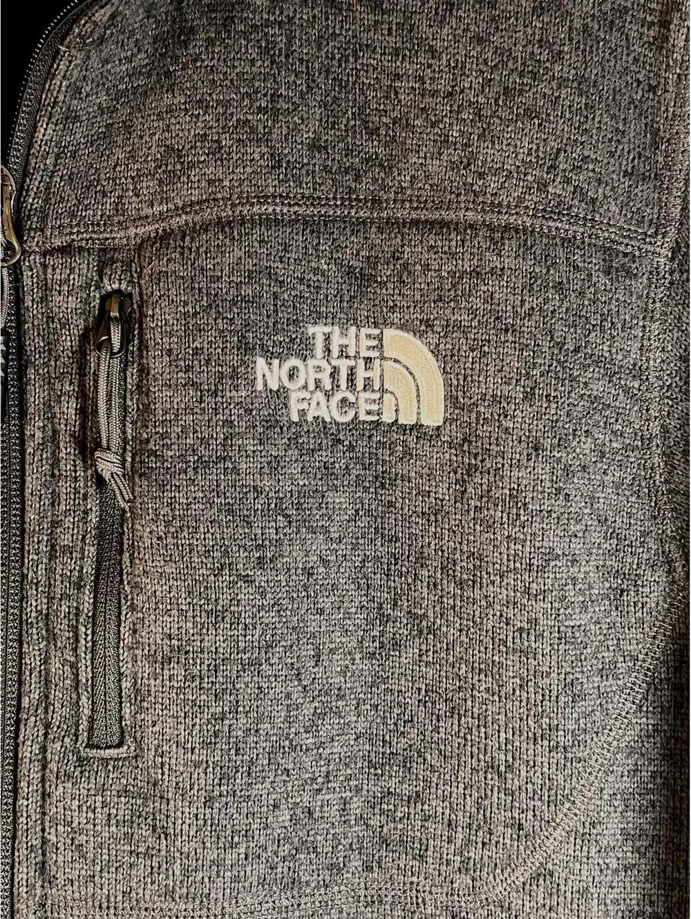 The North Face Men’s Gray Full Zip Fleece Jacket Size Small